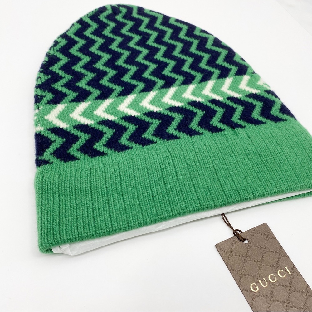 Gucci Zaggede Wool Beanie Hat - Picture 4 of 15